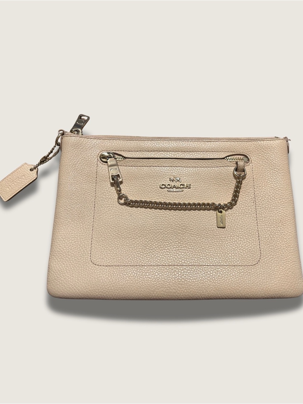 Coach Pebbled Leather Clutch (Style # 52948)